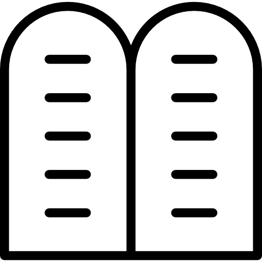 Halakha judaism hebrew education icon