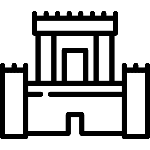 Solomon temple in jerusalem israel hebrew religion icon