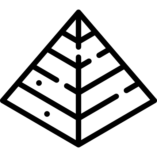 Captives to egypt jewish pyramid shapes icon