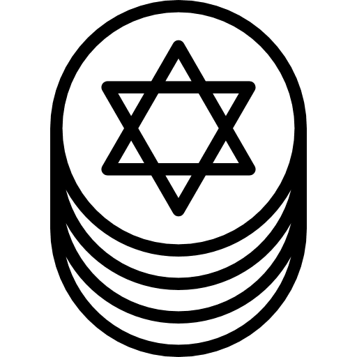 Jewish coins hebrew religion judaism icon