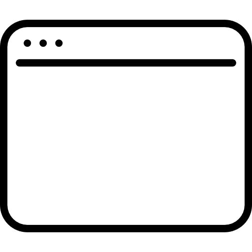 Browser website square internet icon