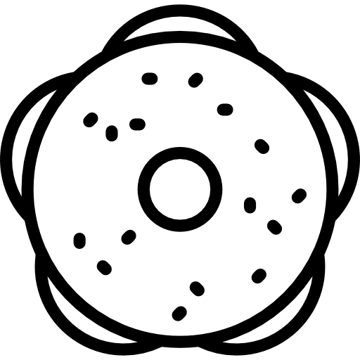 Jewish bagels israel jewish judaism icon