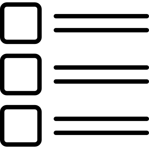 List setup criteria index icon