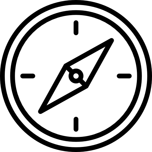 Compass directional tool orientation icon