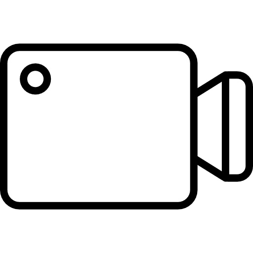 Video camera technology film video player icon