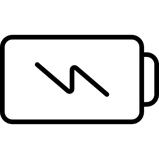 Charging battery battery level charge battery status icon