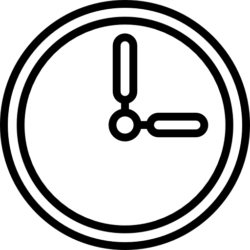 Clock time tool clock icon