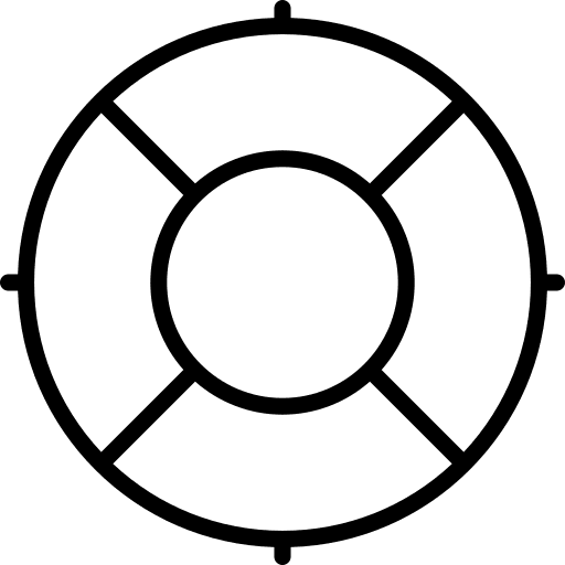 Lifebuoy lifeguard tool lifesaver icon