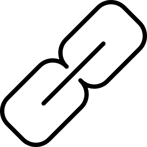 Link chain web page link icon