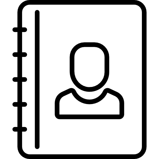 Address book notepad phone book address book icon