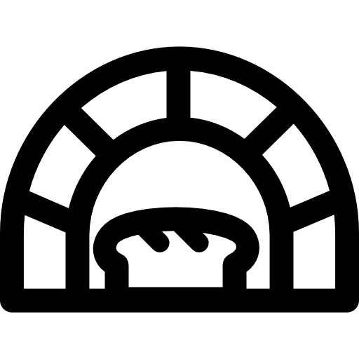 Bread oven food cooking baker icon