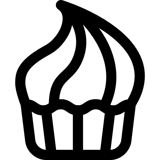 Cream cupcake baker bakery sweet icon