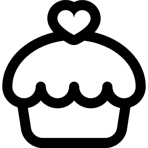 Cupcake bakery food baker icon