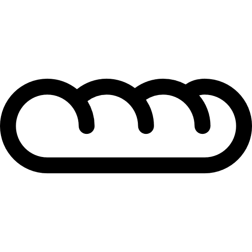 Baguette food healthy food meal icon