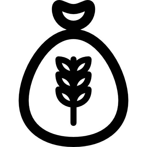 Flour bag food bakery baker icon