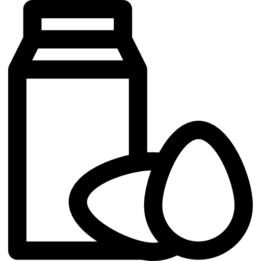 Ingredients baker eggs bakery icon