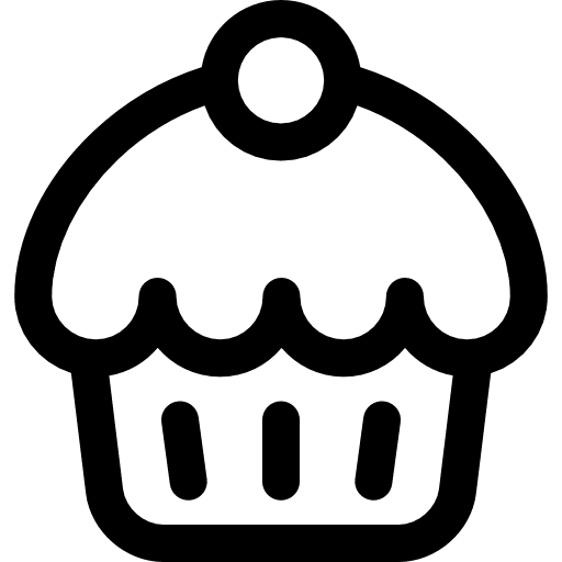 Muffin bakery sweet food icon