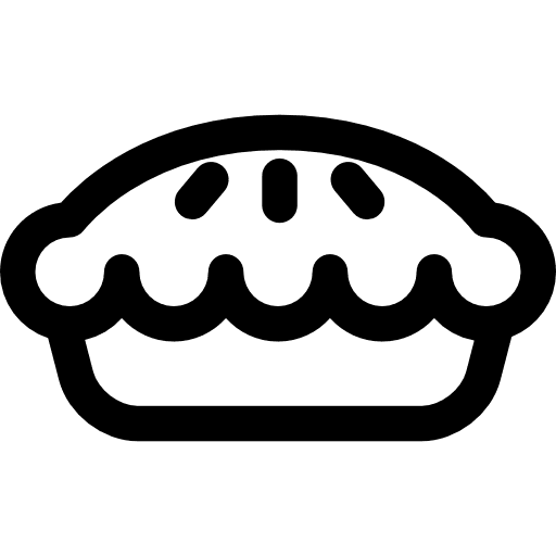 Pie bakery dessert baker icon