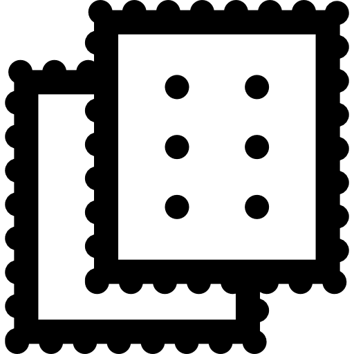 Two biscuit food dessert baker icon