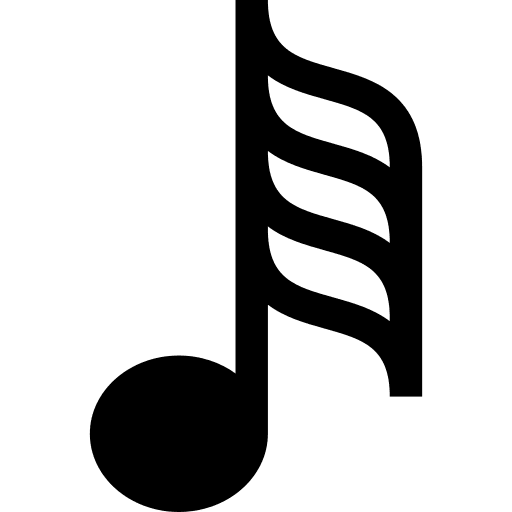 Hemidemisemiquaver music notation whole note minim icon