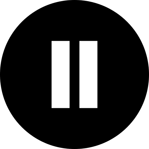 Pause music player pause multimedia option icon