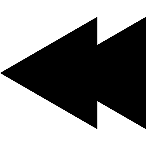 Rewind music player multimedia option video player icon