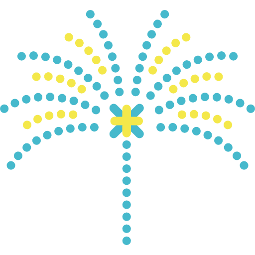 Fireworks party celebration fun icon