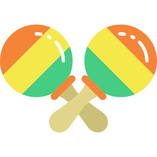 Maracas tropical music maracas icon