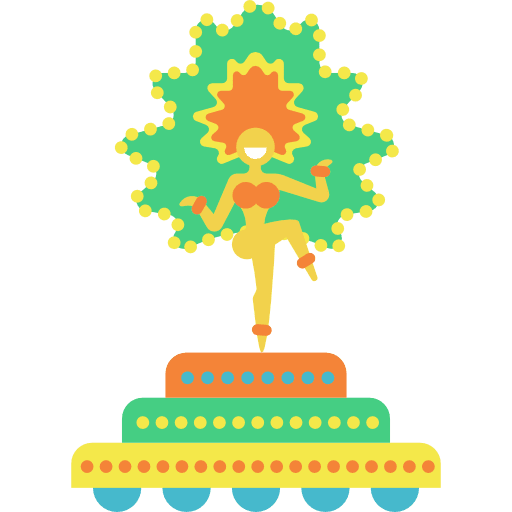Platform platform dancer carnival icon