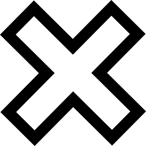 Cancel equis signs close icon