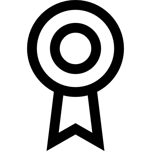 Medal signs badge insignia icon