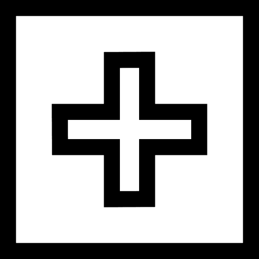 Plus cross circle circular icon