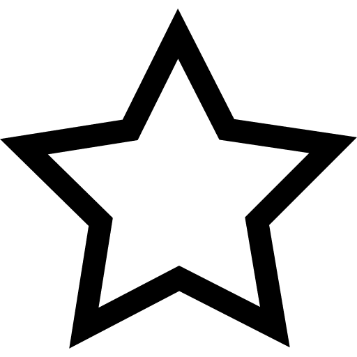 Star favorite shapes votes icon