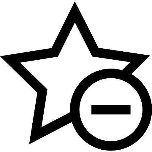 Star shapes signs rating icon