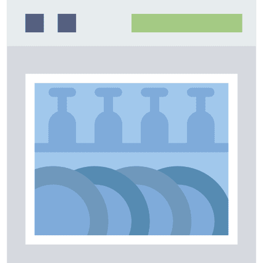 Dishwasher washer kitchen washer machine icon