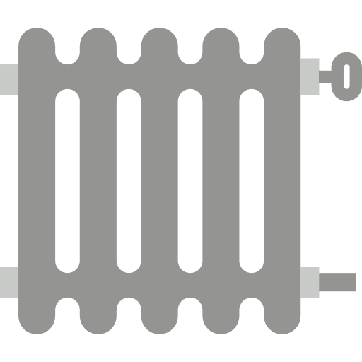 Radiator hot radiator heat icon