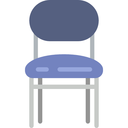 Chair comfortable office chair seat icon
