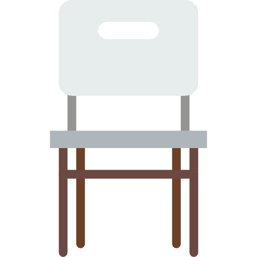 Chair furniture comfort office chair icon