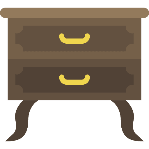 Nightstand furniture elegant nightstand icon