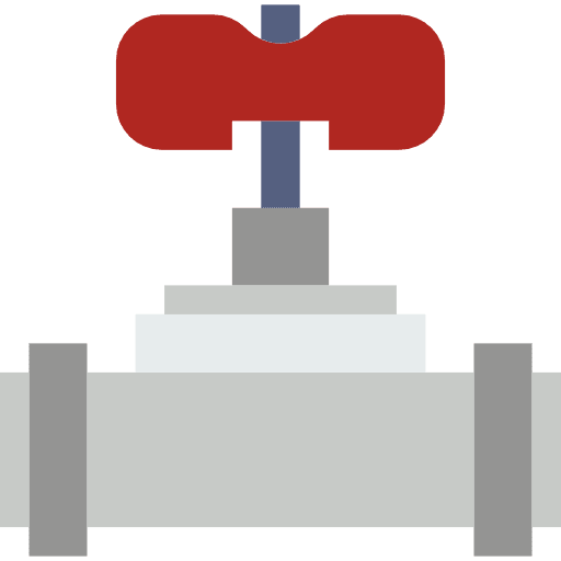 Valve industrial oil gas pipe icon