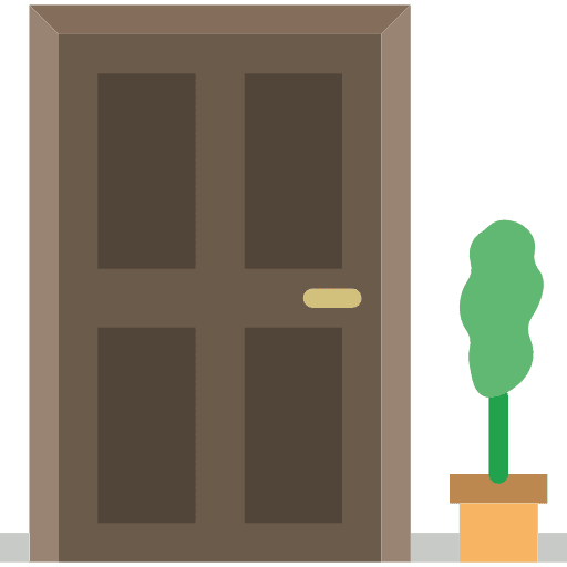 Door doorway access door icon