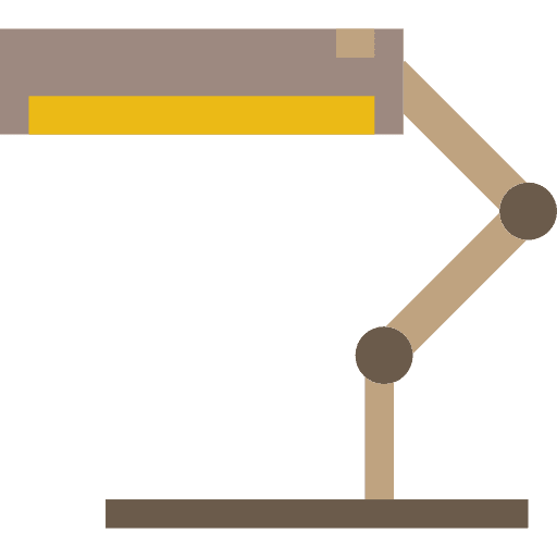 Lamp light tools and utensils illumination icon
