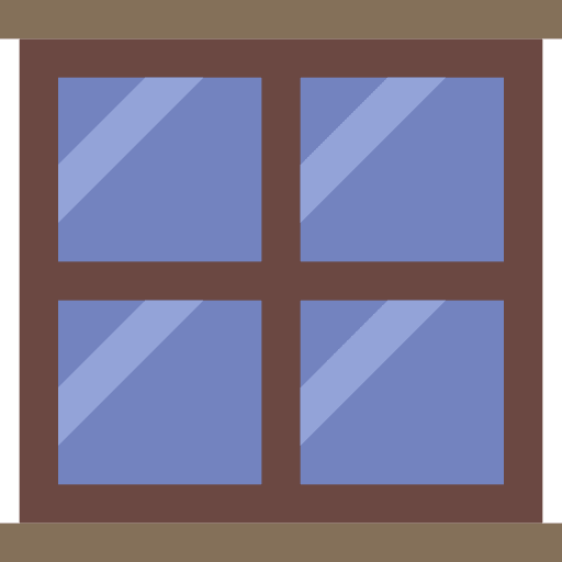 Window window decoration curtains icon