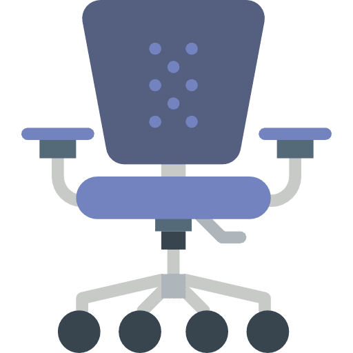 Office chair office chair tools and utensils seat icon