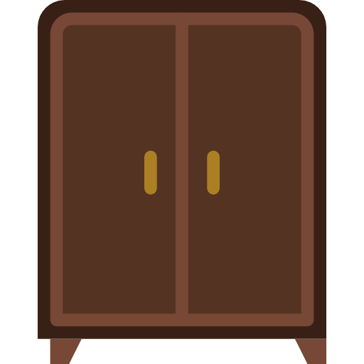 Closet furniture bedroom storage icon
