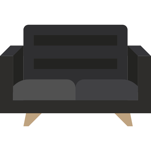 Sofa comfortable furniture armchair icon