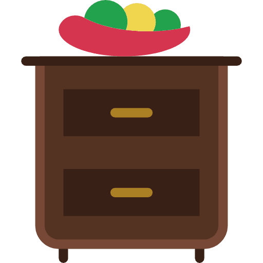 Nightstand elegant antique nightstand icon