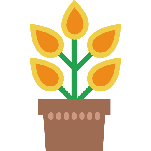 Plant botanical gardening nature icon