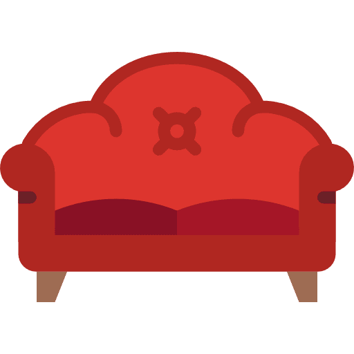 Sofa armchair comfortable furniture icon