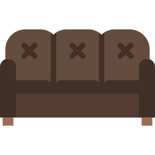 Sofa comfortable livingroom armchair icon